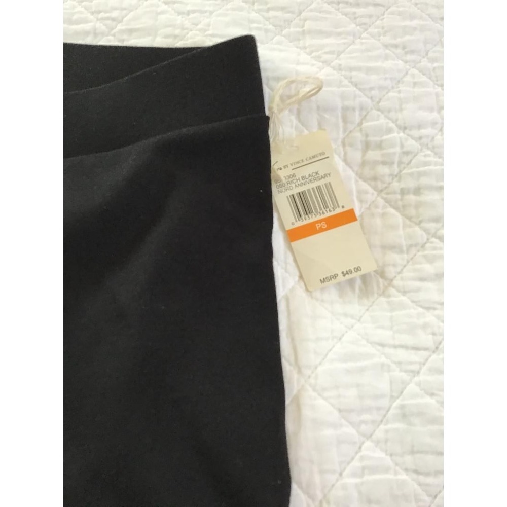 Vince Camuto Rich Black Leggings Slim Fit Size PS Elastic Waist NWT Casual Lux - Picture 4 of 15